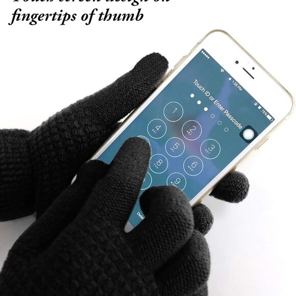 Stylish Multi-Functional Winter Set: Beanie, Scarf, Touchscreen Gloves & Earmuff - Picture 2 of 7